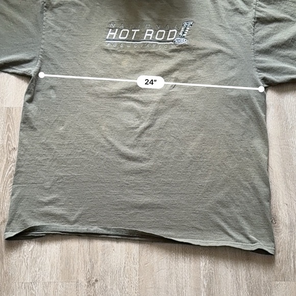 Vintage Men’s Green Hot Rod T-Shirt - Picture 4 of 9